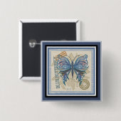 G Creation Office Schmetterling Button (Vorne & Hinten)