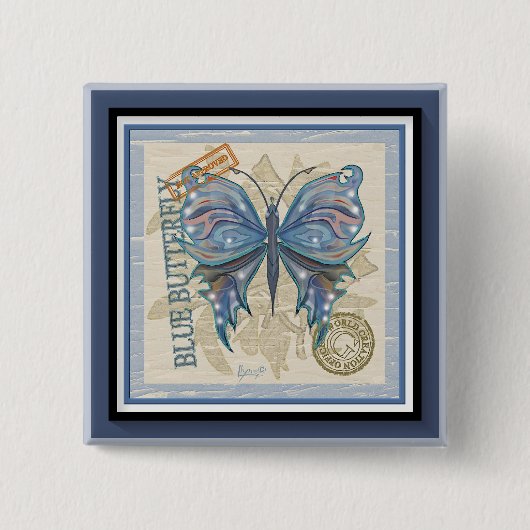 G Creation Office Schmetterling Button (Vorderseite)
