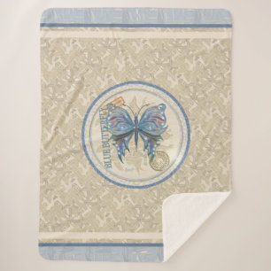 G Creation Office Schmetterling Fleece Blanket Sherpadecke