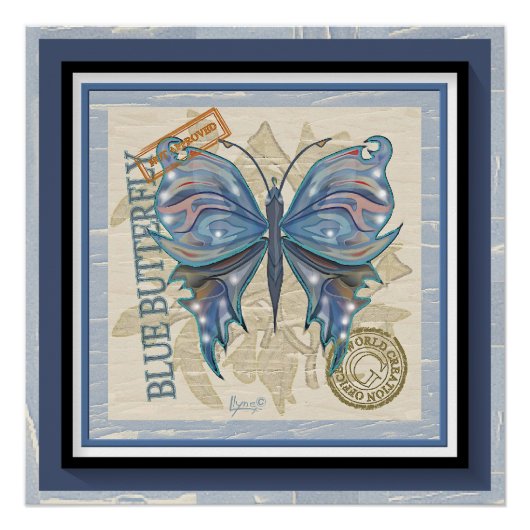 G Creation Office Schmetterling Poster (Vorderseite)