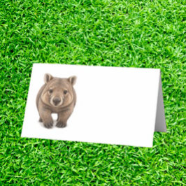 G Day adorable wombat Platzkarte