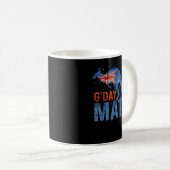 G Day Mate Kangaroo Aussie Animal Australia Flag A Kaffeetasse (VorderseiteRechts)