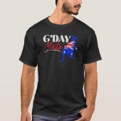 G' Day Mate Kangaroo Australia Australian Aussie V T-Shirt (Vorderseite)