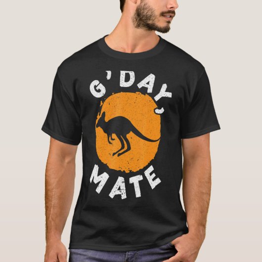G' Day Mate Kangaroo Australien Australien Aussie T-Shirt (Vorderseite)