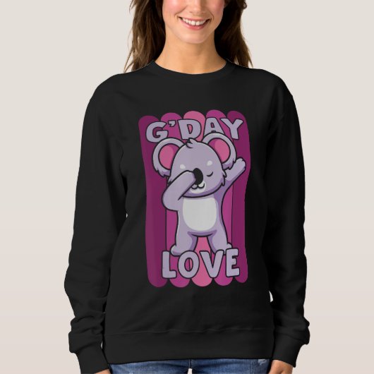 G Day Mate Love GDay Australian Sweetheart Koala W Sweatshirt (Vorderseite)
