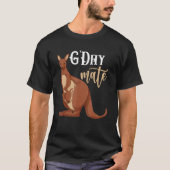 G Day Mate Zoo Animal Aussie Australia Kangaroo T-Shirt (Vorderseite)