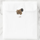 "G" der Aufkleber! Runder Aufkleber (Tasche)