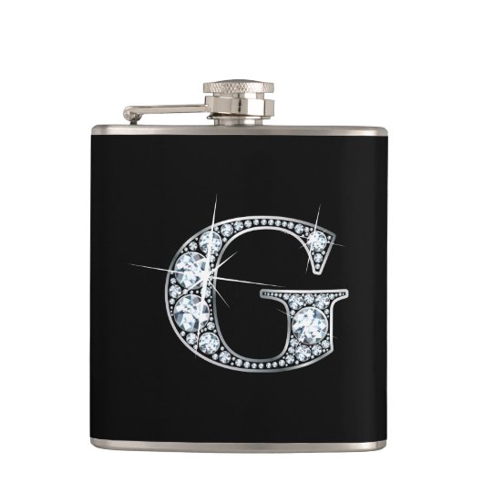 G "Diamant Bling"-Flasche Flachmann (Vorderseite)