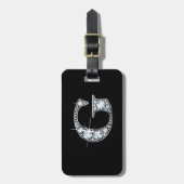 G "Diamond Bling" Gepäckmarke Gepäckanhänger (Vorderseite vertikal)