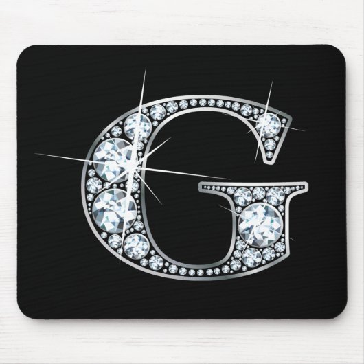 "G" Diamond Bling Mousepad (Vorne)