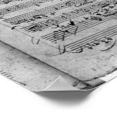 G-Dur für Geige, Cembalo und Violoncello Poster (Ecke)