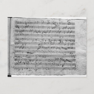 G-Dur für Geige, Cembalo und Violoncello Postkarte