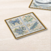 G Einrichtung Rechteckiger Pappuntersetzer (angewinkelt)