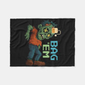 G em Pixel Zombie Tee G Halloween Npc Gamer Meme  Fleecedecke (Vorderseite (Horizontal))