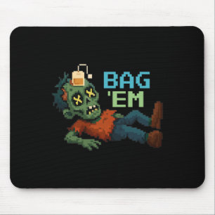 G em Pixel Zombie Tee G Halloween Npc Gamer Meme  Mousepad