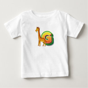 G für Giraffe Baby T-shirt