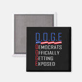 g.g.e Doge Department of Government Efficiency Magnet (Vorderseite/Rückseite)
