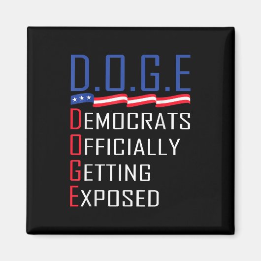 g.g.e Doge Department of Government Efficiency Magnet (Vorne)