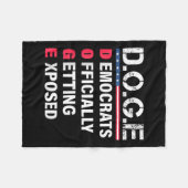 g.g.e Doge Department of Government Efficiency U Fleecedecke (Vorderseite (Horizontal))