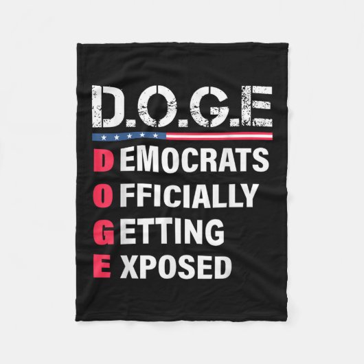 g.g.e Doge Department of Government Efficiency U Fleecedecke (Vorderseite)