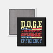g.g.e Doge Department of Government Efficiency U Magnet (Vorderseite/Rückseite)