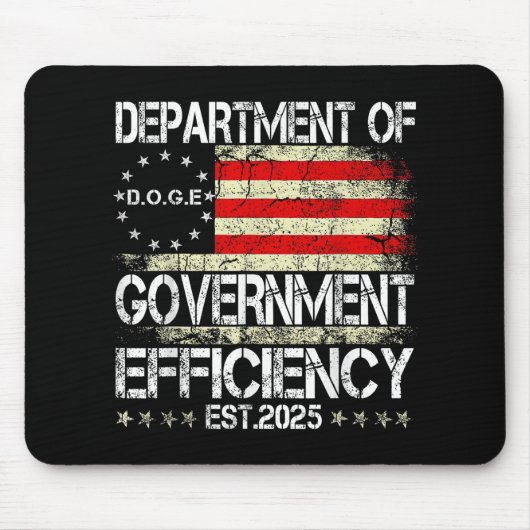 g.g.e Doge Department of Government Efficiency U Mousepad (Vorne)
