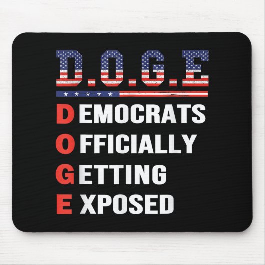 g.g.e Doge Department of Government Efficiency U Mousepad (Vorne)
