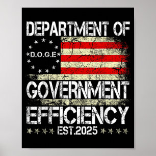 g.g.e Doge Department of Government Efficiency U Poster