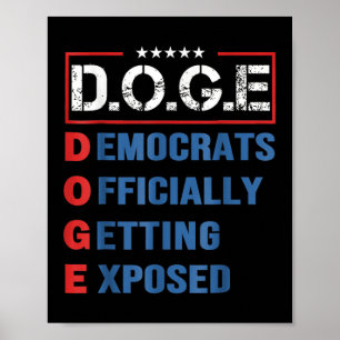 g.g.e Doge Department of Government Efficiency U Poster