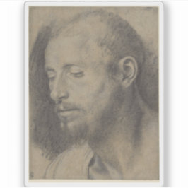 G.G. Savoldo - Studie des Leiters eines Barteten Aufkleber