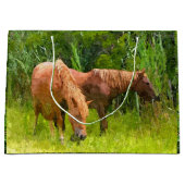 g GIft Bag Assateague Ponies Große Geschenktüte (Vorderseite)