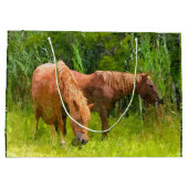 g GIft Bag Assateague Ponies Große Geschenktüte (Rückseite)