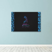 G - Gimel Hebrew Letter Bat Mitzvah Sign-In Board Leinwanddruck (Insitu (Holzboden))