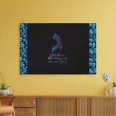 G - Gimel Hebrew Letter Bat Mitzvah Sign-In Board Leinwanddruck (Insitu (Wohnzimmer))