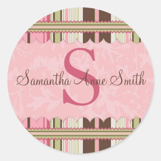 G Girl Sticker Monogram (Vorderseite)