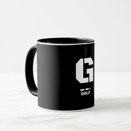 G (Golf) NATO Phonetischer Alphabet & Morse Code Tasse (Vorderseite Links)