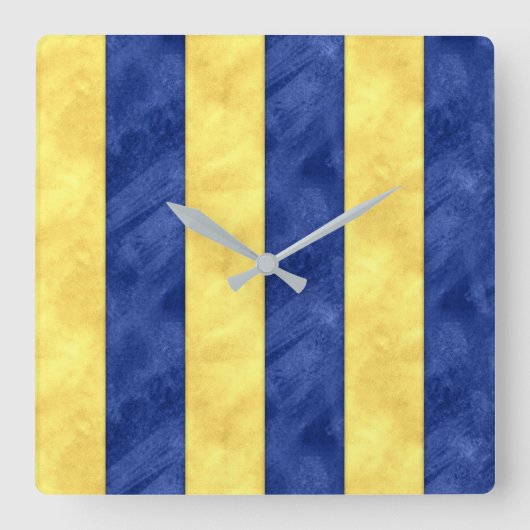 G Golf Watercolor Wasserzeichenflagge Quadratische Wanduhr (Vorderseite)
