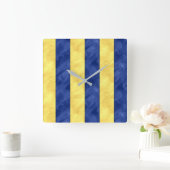 G Golf Watercolor Wasserzeichenflagge Quadratische Wanduhr (Zuhause)