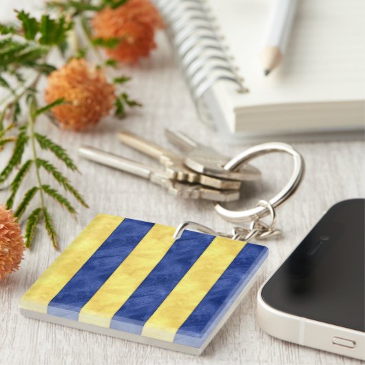 G Golf Watercolor Wasserzeichenflagge Schlüsselanhänger (Vorderseite rechts)