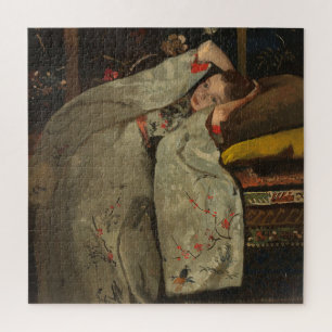G.H. Breitner, Girl in einem weißen Kimono - schön Puzzle