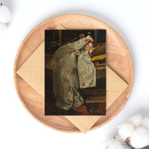 G.H. Breitner, Mädchen im weißen Kimono - Kunst Postkarte