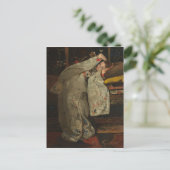 G.H. Breitner, Mädchen im weißen Kimono - Kunst Postkarte (Stehend Vorderseite)