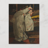 G.H. Breitner, Mädchen im weißen Kimono - Kunst Postkarte (Vorderseite)