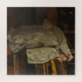 G.H. Breitner, Mädchen im weißen Kimono - Kunst Puzzle (Horizontal)