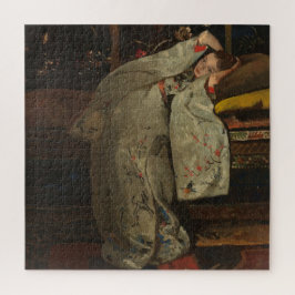 G.H. Breitner, Mädchen im weißen Kimono - Kunst Puzzle