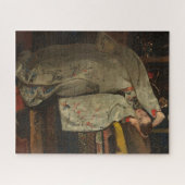 G.H. Breitner, Mädchen im weißen Kimono - Kunst Puzzle (Horizontal)