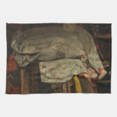 G.H. Breitner, Mädchen in einem weißen Kimono - Geschirrtuch (Horizontal)