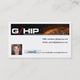 G/HIP GRUPPE VERBUNDEN IN DER VERNETZUNGS-KARTE VISITENKARTE