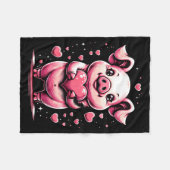 G Holding Heart Valentines Day Cute Valentine 1 Fleecedecke (Vorderseite (Horizontal))