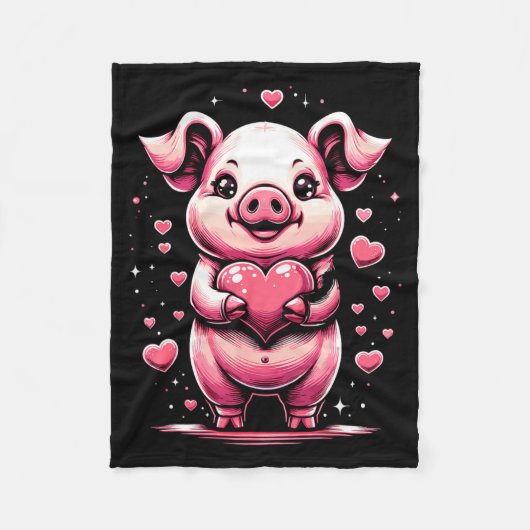 G Holding Heart Valentines Day Cute Valentine 1 Fleecedecke (Vorderseite)